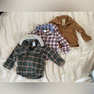 Bundle of 3 Plaid Baby Shirt